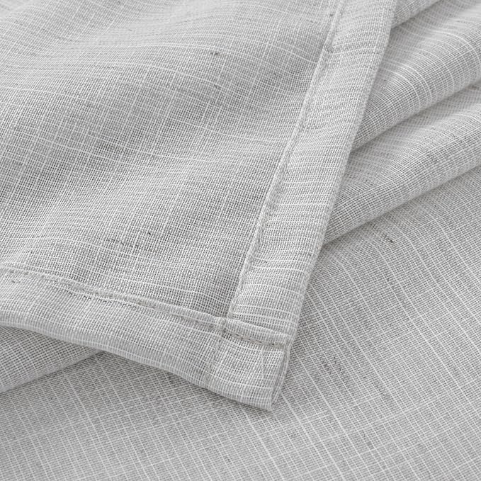 BGment Light Grey Linen Curtains - Image 8
