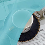 Simplebrand Aqua Sheer Curtains 84 Inches Long, Light Filtering Rod Pocket - Image 6