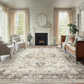 AMADA HOMEFURNISHING 8x10 Area Rugs, Low-Profile Large Washable Area Rug by AMADAHOMEFURNISHING