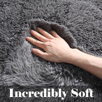ONASAR Grey 8x10 Area Rugs for Living Room, Ultra Soft Plush Thick Shaggy Big - Image 2