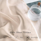 NICETOWN Voile Sheer Curtains 63 inch Length, Grommet Soft Window Treatments - Image 5