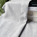 Oindec Faux Linen Kitchen Curtains 36 Inch Length Cafe Curtain Tiers - Image 3