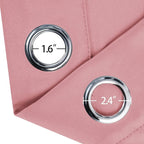 LEMOMO Pink Thermal Blackout Curtains/38 x 63 Inch/Set of 2 Panels Room - Image 5