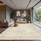 Area Rug 10x12 Vintage Washable Living Room Large Carpet Non Slip Bedroom - Image 2