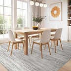 Nakagishi 6X9 Area Rugs Living Room: Washable Large Vintage Rug Neutral - Image 7