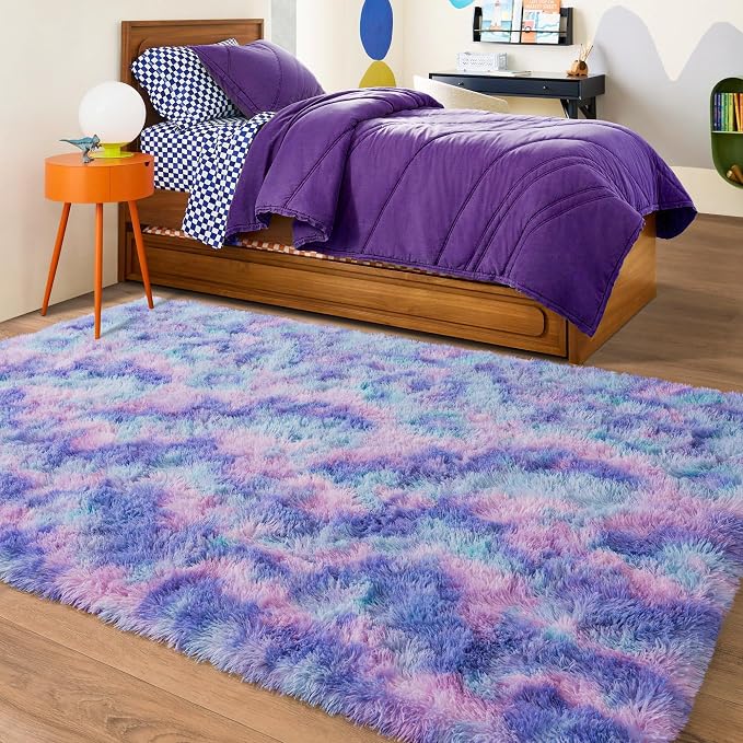 Rugs for Living Room 9x12, Soft Shaggy Modern Large Shag Area Rug for Bedroom - Image 6