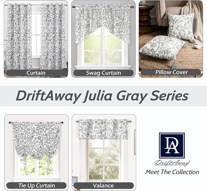 DriftAway Julia Watercolor Blooming Flower Floral Lined Thermal Insulated - Image 5