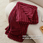 Bedsure GentleSoft Red Twin Blanket - Image 4