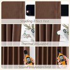 Guken 100% Blackout Curtains 72 Inch Length 2 Panels Set - Image 5