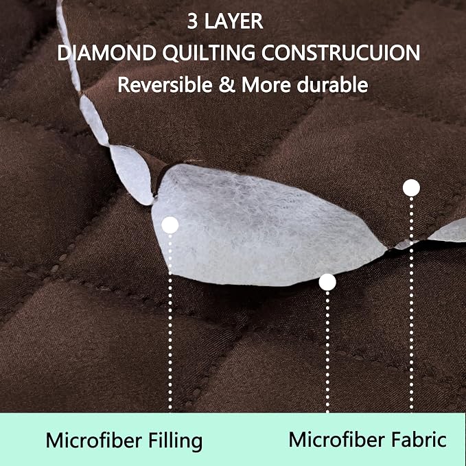 Reversible Sofa Covers Couch Cover Furniture Protector - Image 3