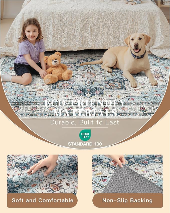 Madane Washable Runner Rug - Image 6