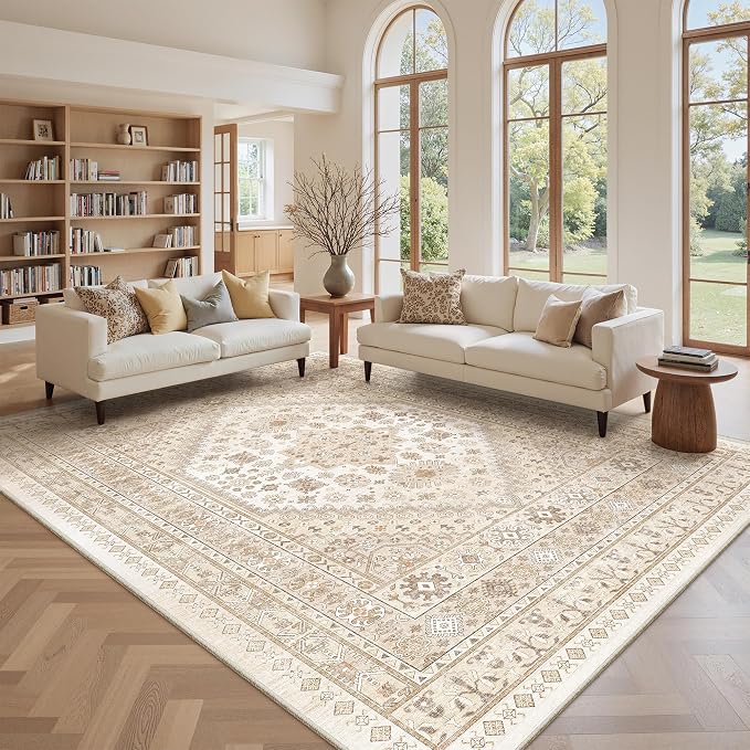 zesthome 8x10 Area Rugs for Living Room, Non-Slip Backing Washable Rugs - Image 4