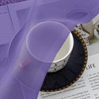 Chyhomenyc Purple Sheer Curtains 84 Inch Length 2 Panels, Light Filtering Soft - Image 7