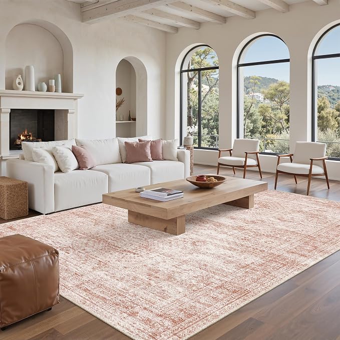 Washable Area Rug 8x10, Large Soft Rugs by Soalmost