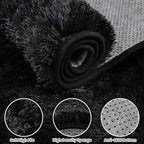 6x9 Area Rugs for Living Room Rug: Soft Fluffy Shag Black Rugs for Bedroom - Image 6