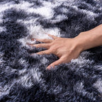 Black and White Rug for Living Room, 6x9 Area Rug for Bedroom, Bedside Indoor - Image 5