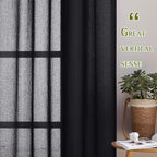 NICETOWN Classic Linen Weave Flax Sheer Window Curtains, Grommet Translucent - Image 5