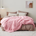 Bedsure GentleSoft Fluffy Pink Blankets Queen Size by BEDSURE