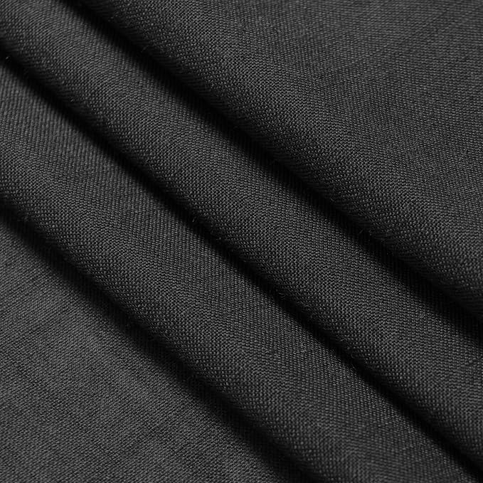 Black Linen Curtains 80 inches Long - Image 8