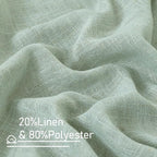LAMIT 72 Inch Linen Sheer Curtains - Image 3