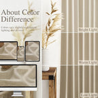 Nanspring Eggshell Beige Linen Curtains 84 Inches Long - Image 3
