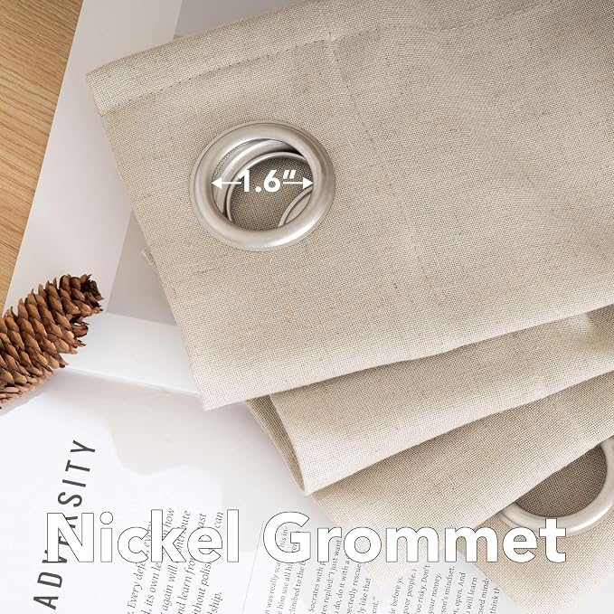 H.VERSAILTEX Elegant Natural Linen Blended Energy Efficient Light Filtering - Image 5