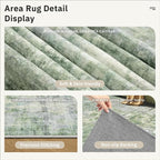 Area Rug 10x12 Vintage Washable Living Room Large Carpet Non Slip Bedroom - Image 6