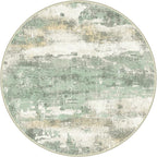 Round Rugs 8FT for Living Room Bedroom, Modern Abstract Machine Washable Circle - Image 5