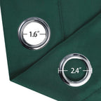 LEMOMO Dark Green Thermal Blackout Curtains/42 x 72 Inch/Set of 2 Panels Room - Image 5