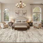 10x14 Area Rugs for Living Room, Non Slip Machine Washable Vintage Rugs - Image 3