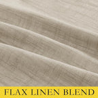 NICETOWN Taupe 100% Blackout Linen Curtains 102 inch Long Burg, Farmhouse Thick - Image 8