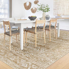 6x9 Area Rugs for Living Room: Washable Moroccan Geometric Boho Rug Farmhouse - Image 3