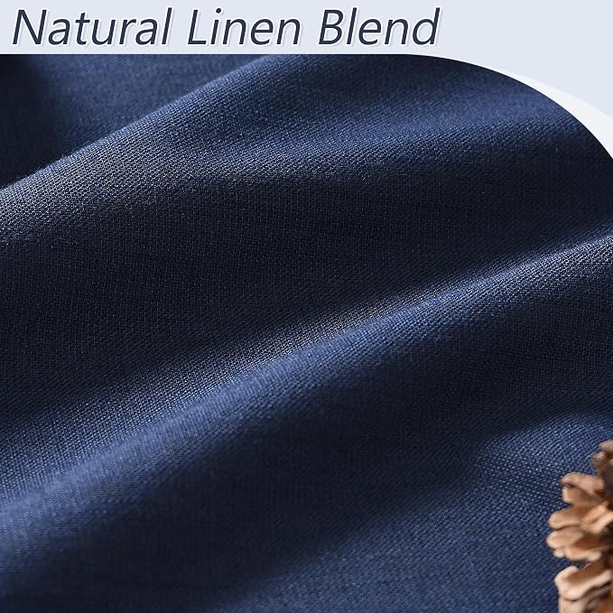 Guken Navy Blue 100% Blackout Curtains 84 Inch Length 2 Panels Set - Image 3