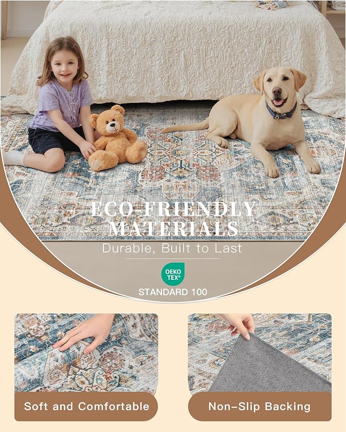 Madane Washable Runner Rug - Image 5