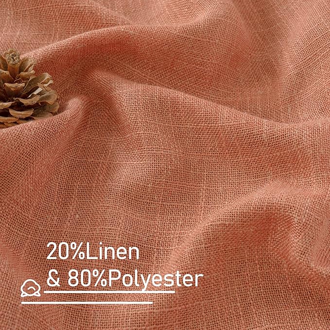 LAMIT Extra Long Linen Curtains 108 inch Long - Image 3