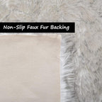 Goolela Fluffy Faux Sheepskin Fur Rug - Image 4