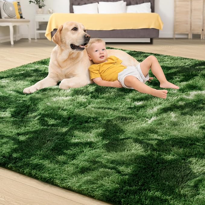 Tepook Fluffy Large Rugs for Living Room, Area Rug 6x9 Soft Carpet for Bedroom - Image 4
