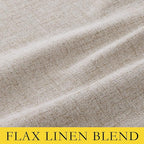 NICETOWN Full Blackout Oatmeal Linen Curtains 102" Length - Image 8