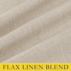 NICETOWN Cream 100% Blackout Linen Curtains 54 inch Long Burg - Image 8