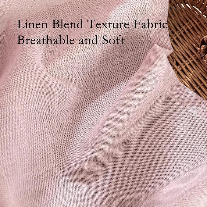 MYSKY HOME Pink Sheer Curtains for Girls Bedroom 84 Inches Long Girl Curtain - Image 4