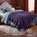 Bedsure GentleSoft Purple Throw Blanket - Image 5
