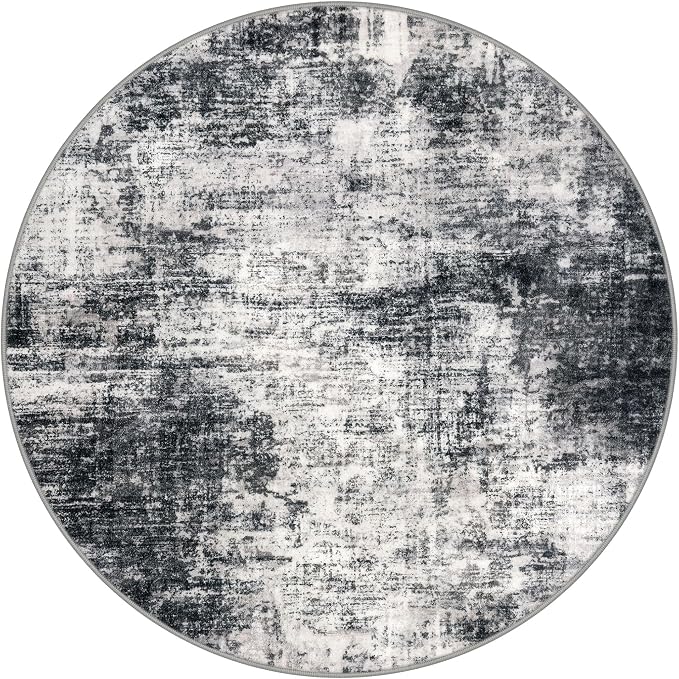 IOHOUZE Round Area Rug 5 Ft Circle Entryway Rugs Round Washable Door Mat Indoor - Image 9