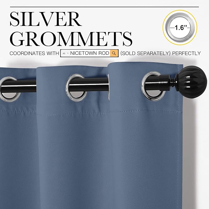 NICETOWN Blackout Curtains for Bedroom, Home Decoration Thermal Insulated Noise - Image 3