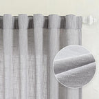 MYSKY HOME Grey Curtains 84 Inch Length, Living Room Curtains & Drapes Boho - Image 8