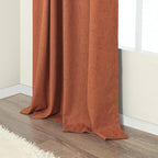 Terracotta Black Out Curtains 72 Inch Long Western Blackout Window Curtain & - Image 7