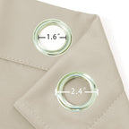 LEMOMO Light Beige Thermal Blackout Curtains/38 x 63 Inch/Set of 2 Panels Room - Image 6