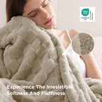 Bedsure GentleSoft Beige Throw Blanket - Image 4