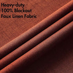 MIULEE Linen Curtains 100% Blackout - Image 5