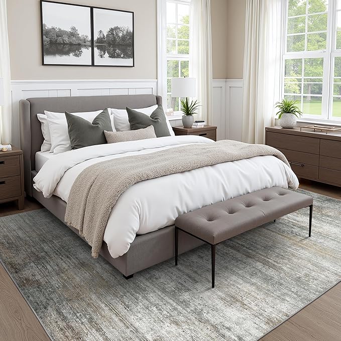Area Rugs 8x10 for Living Room Bedroom, Modern Abstract Machine Washable Rug - Image 4