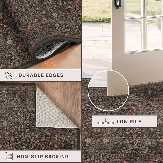Hazo Haus Dark Brown 10x14 Area Rugs - Image 5